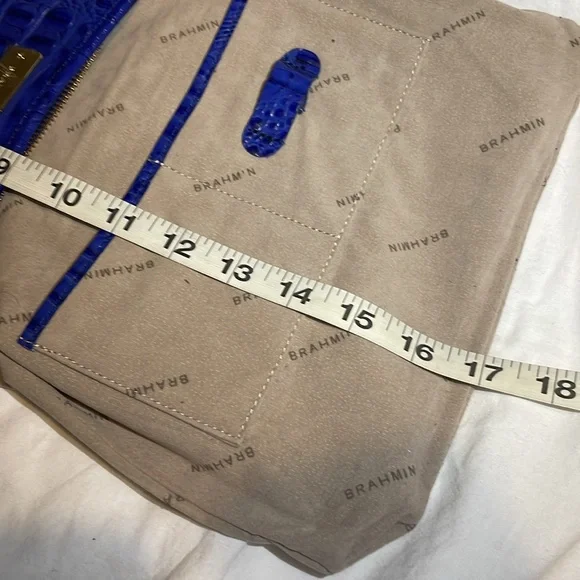 Brahmin Jody Melbourne Croc Royal Blue Crossbody in Like New Condition - Picture 3 of 10